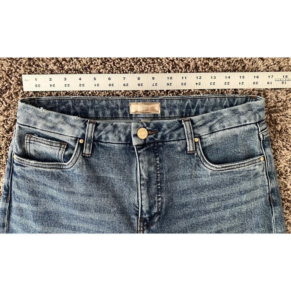 KUT Meg Fab Ab Wide Leg High Rise Jeans Size 10 Throwback Modern Edge - Picture 4 of 8